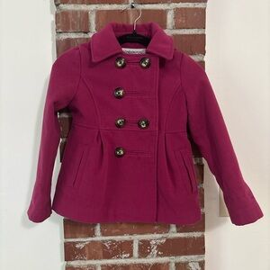 London Fog Kids Fuchsia Pea Coat